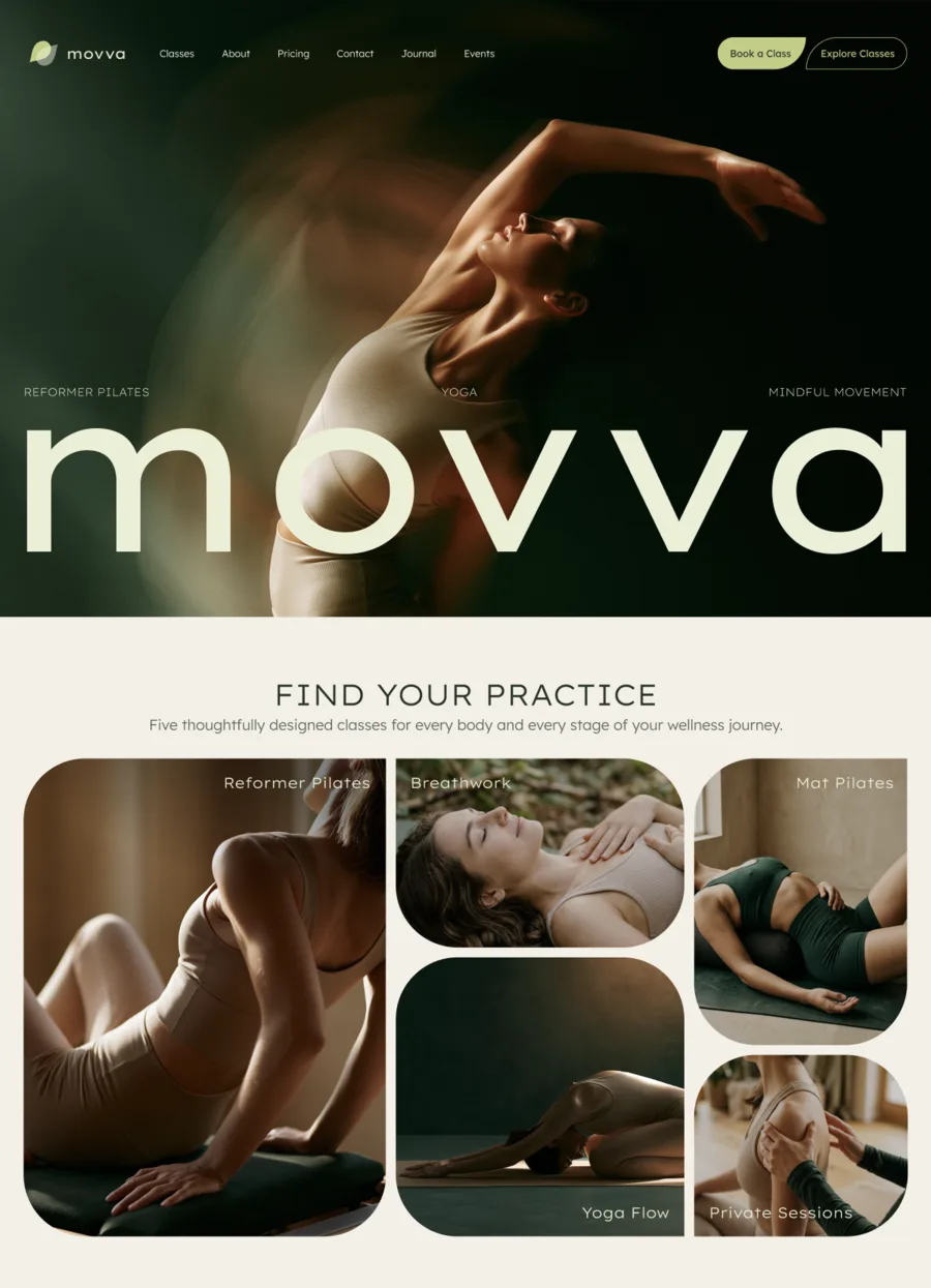 Movva template preview